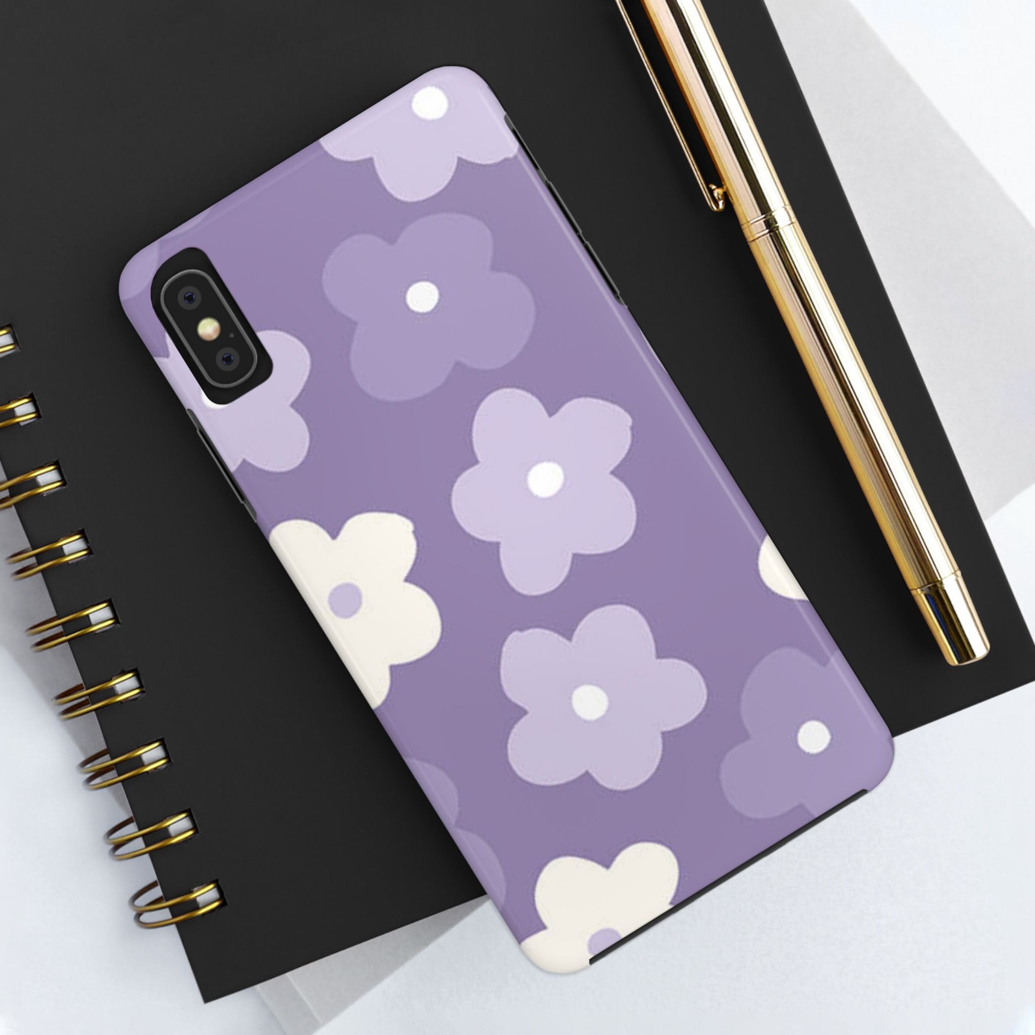 Pastel Purple Flowers Phone Case (Apple & Android)