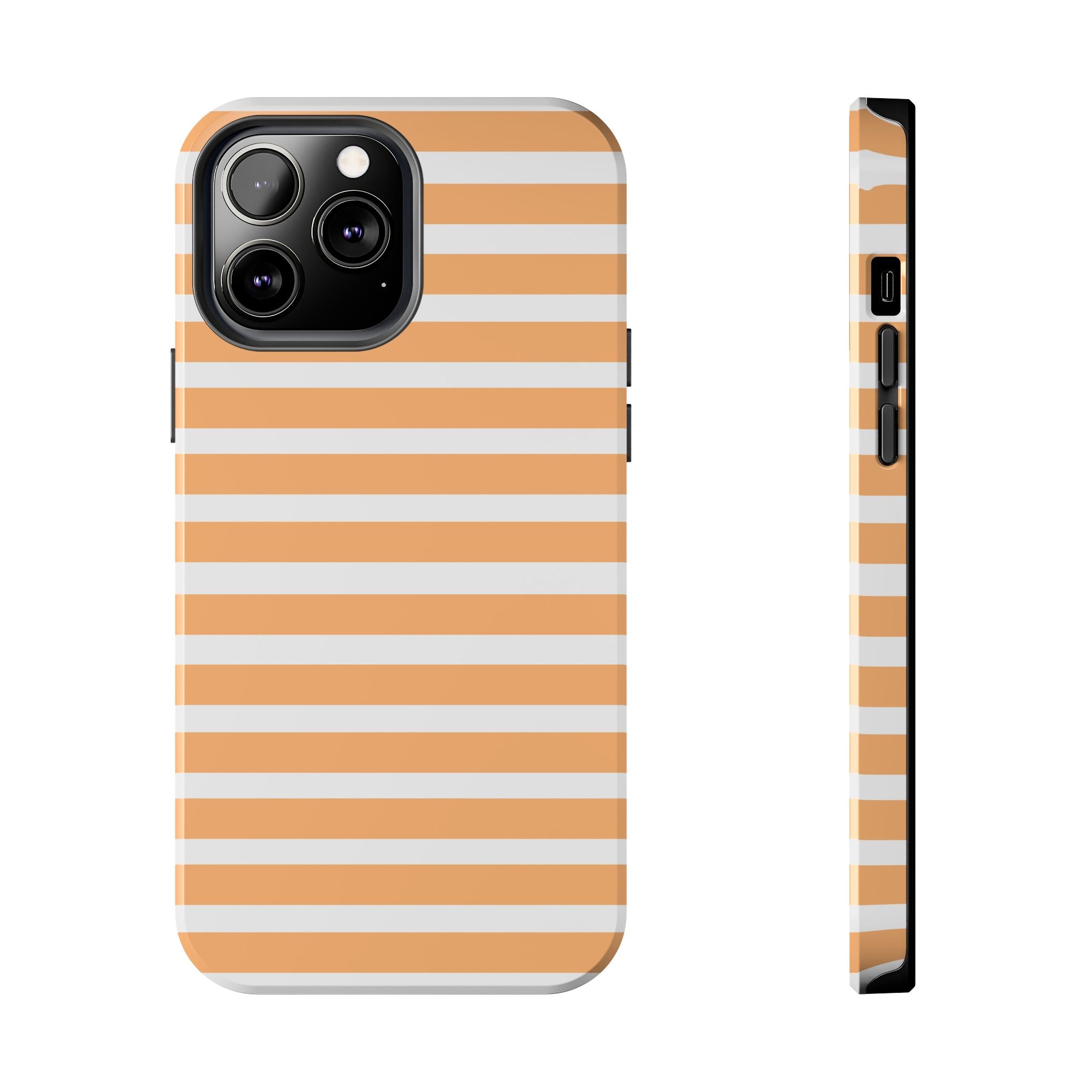 Orange Stripe Lines Phone Case (Apple & Android)