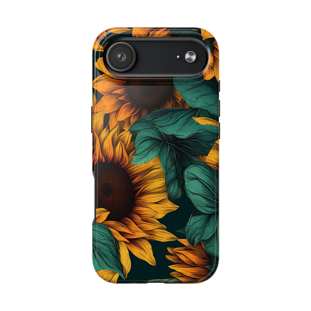 Dark Sunflower Phone Case (Apple & Android)