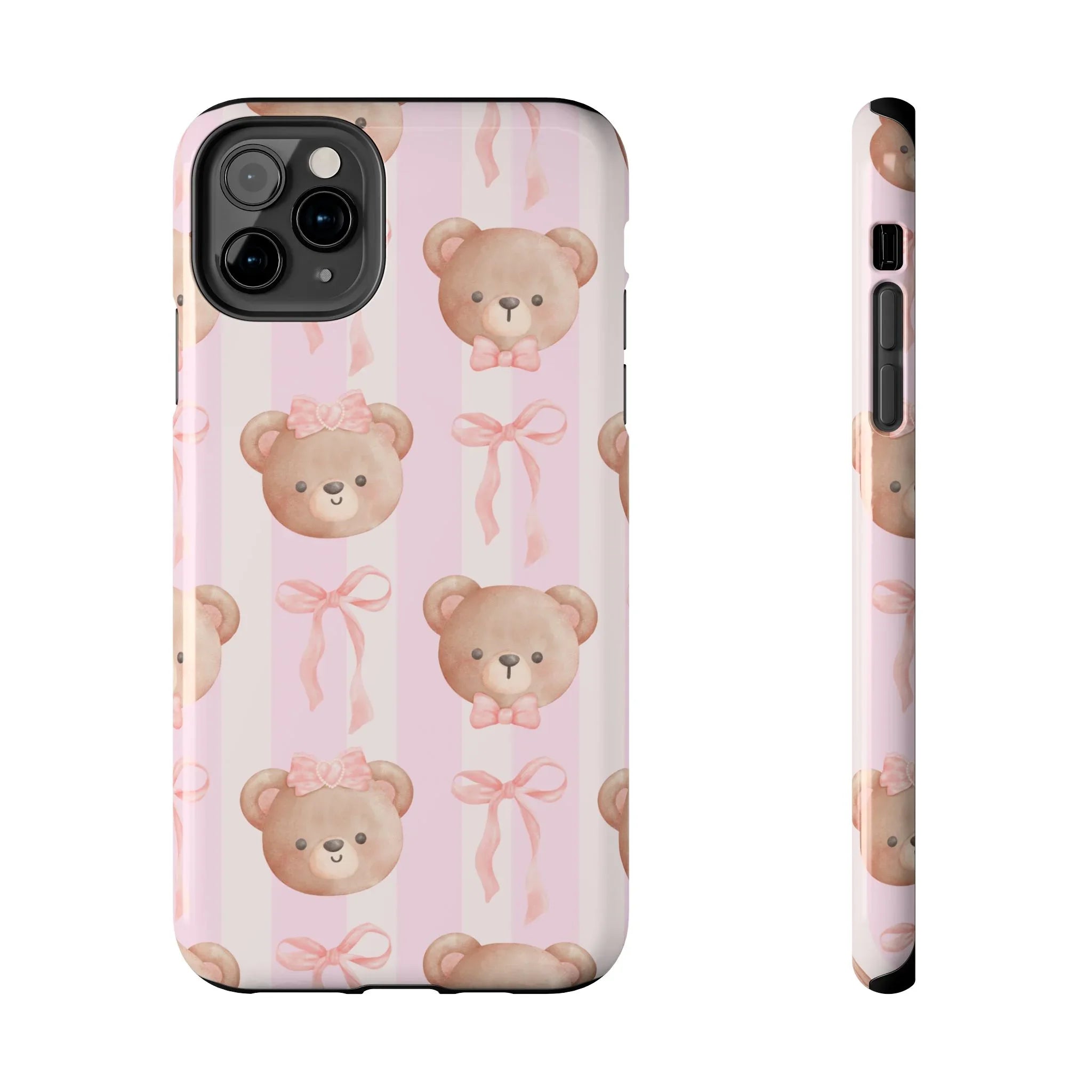 Cuddly Teddy Bear Phone Case (Apple & Android) - Pink Sweetheart
