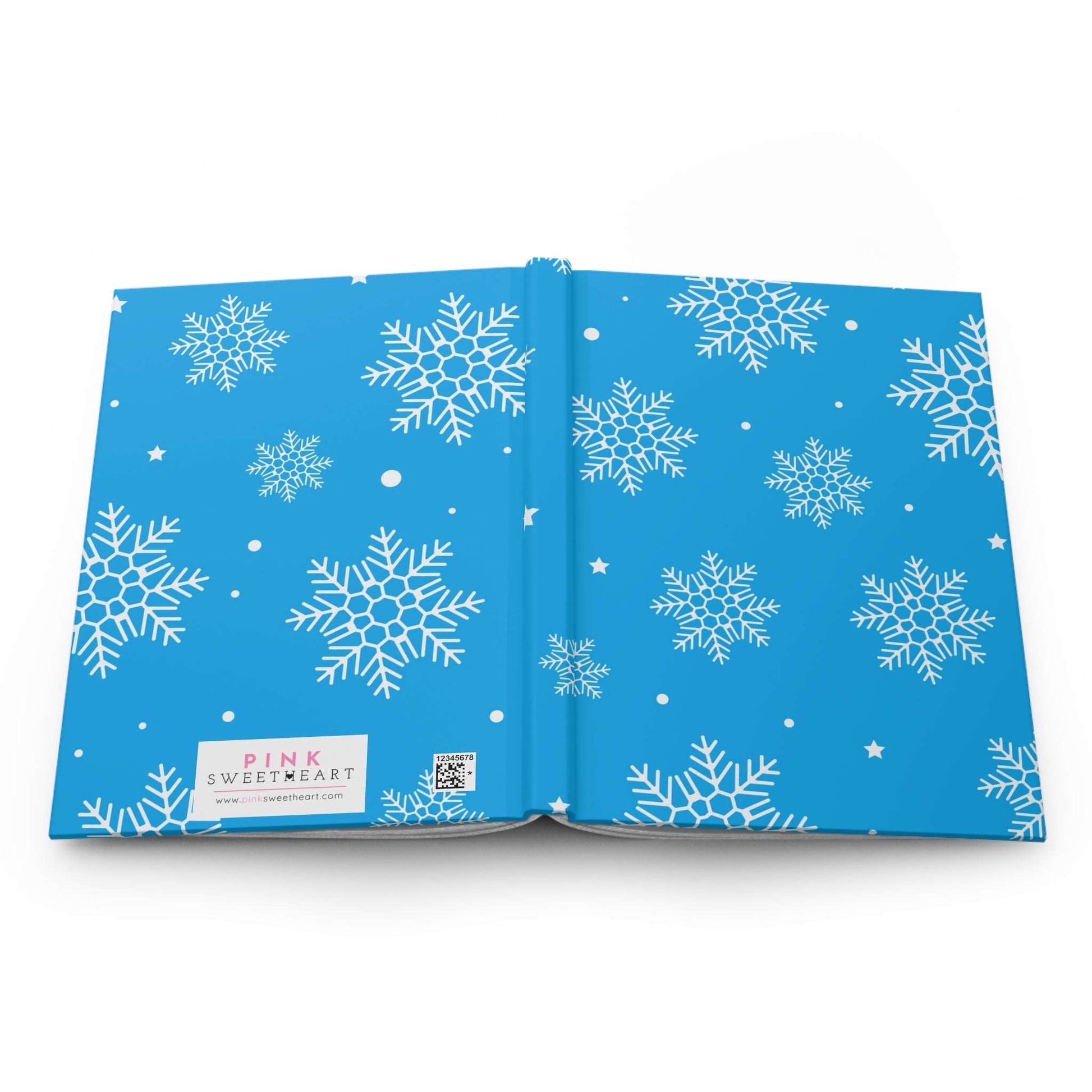 Frosty Snowflake Hardcover Matte Journal