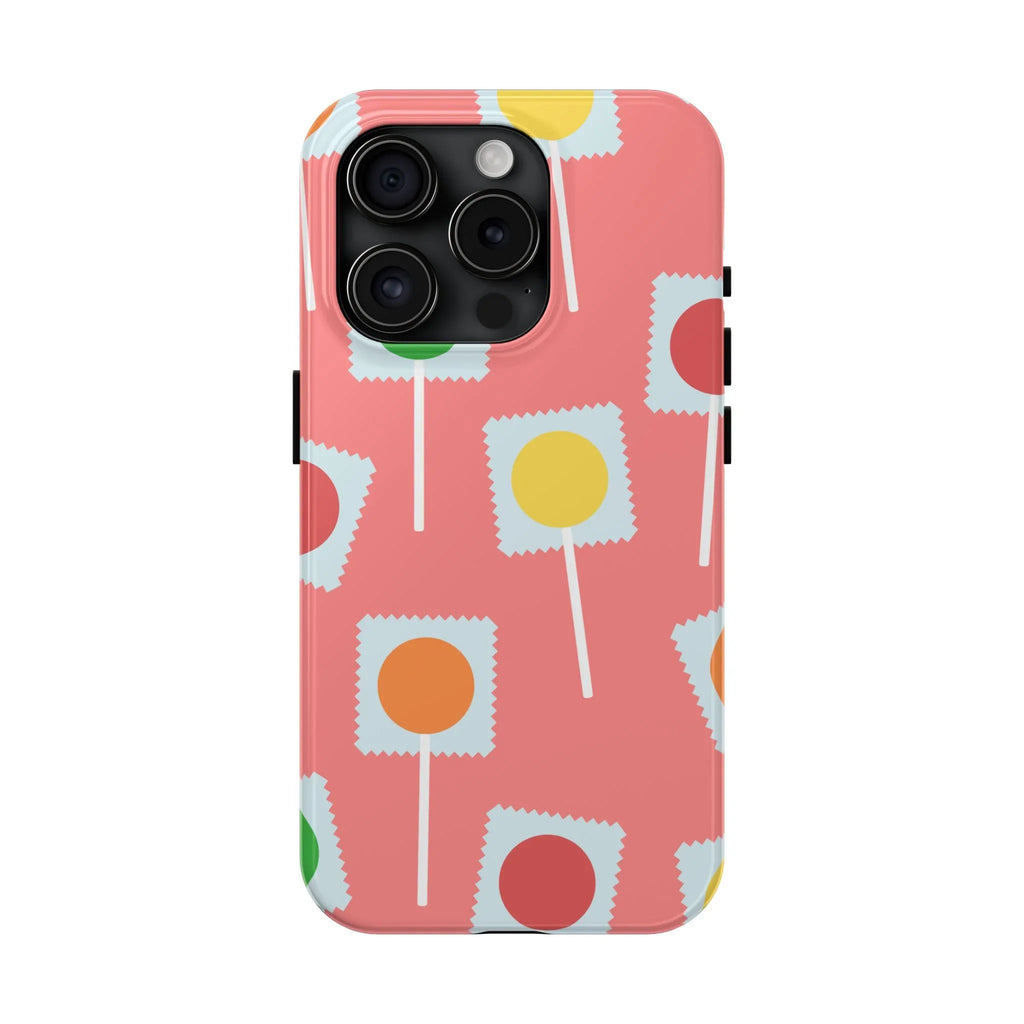 Lollipop Candy Phone Case (Apple & Android) - Pink Sweetheart