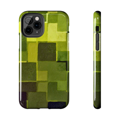 Chartreuse Patchwork Phone Case