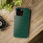 Emerald Gold Flecked Phone Case (Apple & Android)