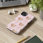 Cuddly Teddy Bear Phone Case (Apple & Android) - Pink Sweetheart