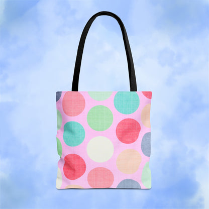 Sweet Candy Polka Dots Tote Bag