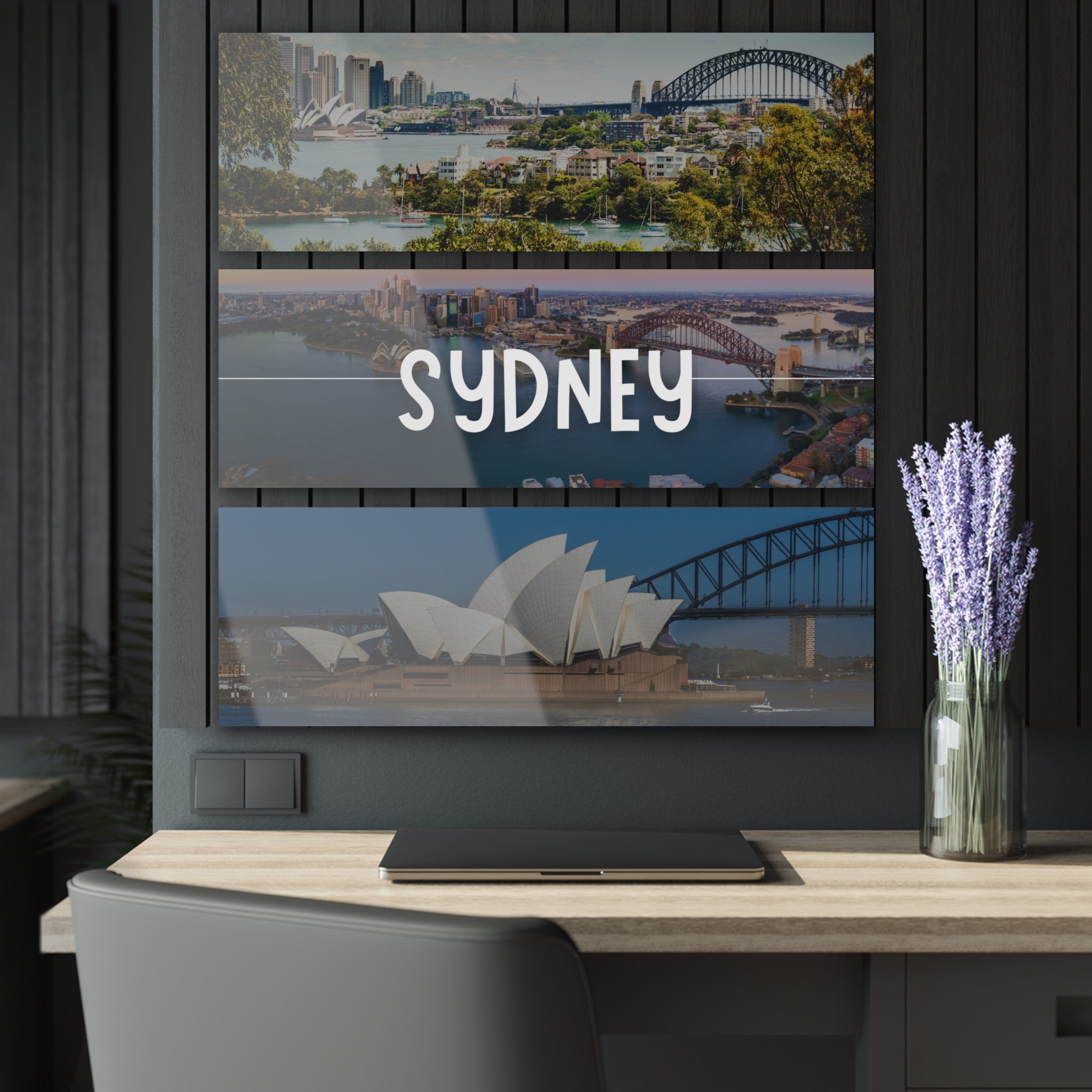 Sydney Skyline Acrylic Prints (Triptych)