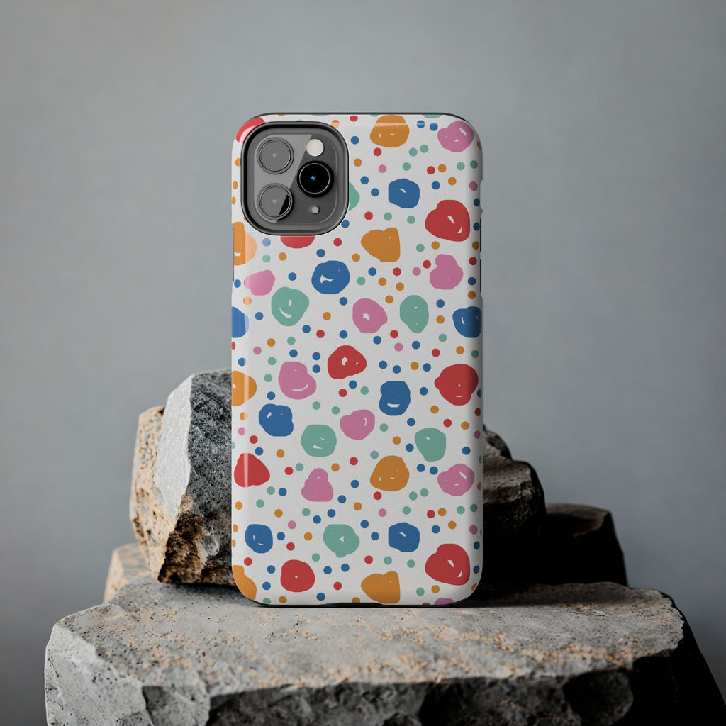 Seamless Hand Drawn Polka Phone Case (Apple & Android)