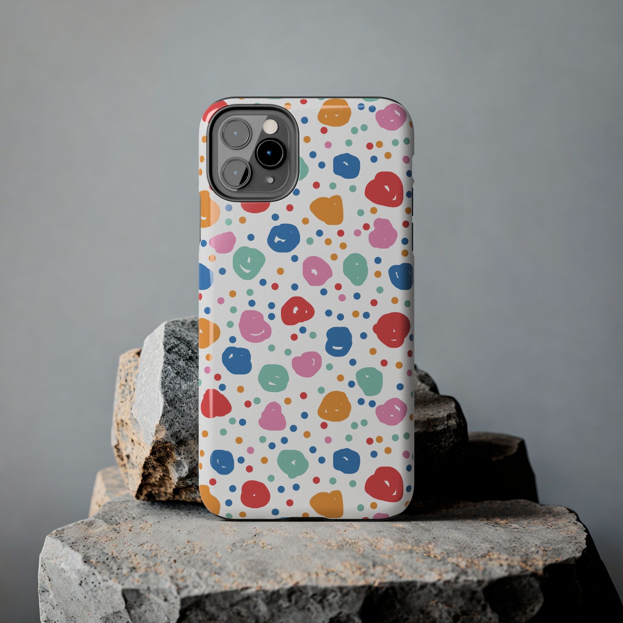 Seamless Hand Drawn Polka Phone Case (Apple & Android)