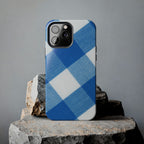 Classic Blue Gingham Phone Case (Apple & Android)