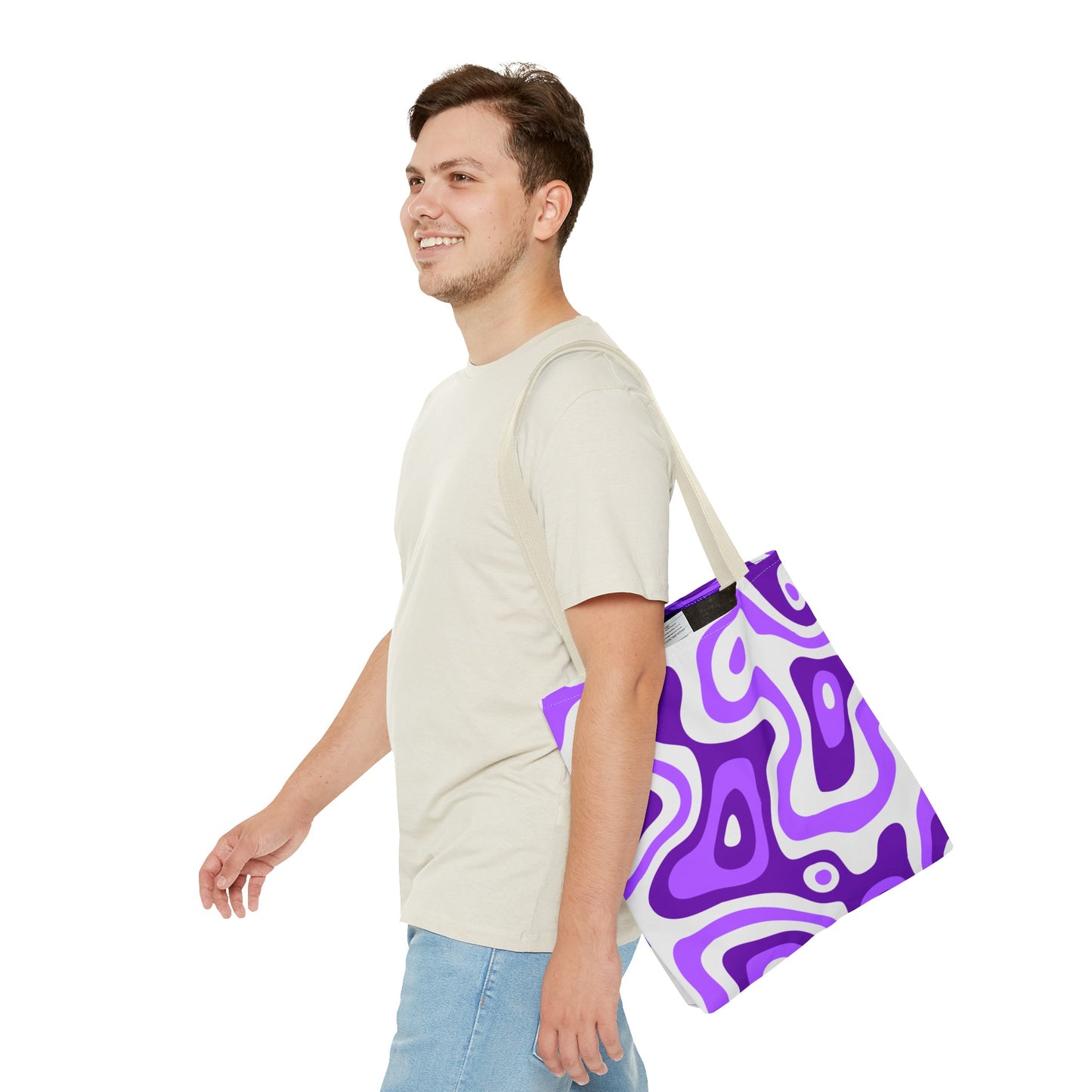 Groovy Purple Lava Tote Bag