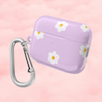 Purple Daisy Floral AirPod Case
