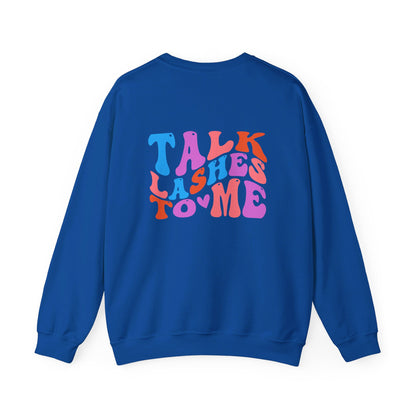 Talk Lashes to Me Unisex Heavy Blend™ Crewneck Sweatshirt