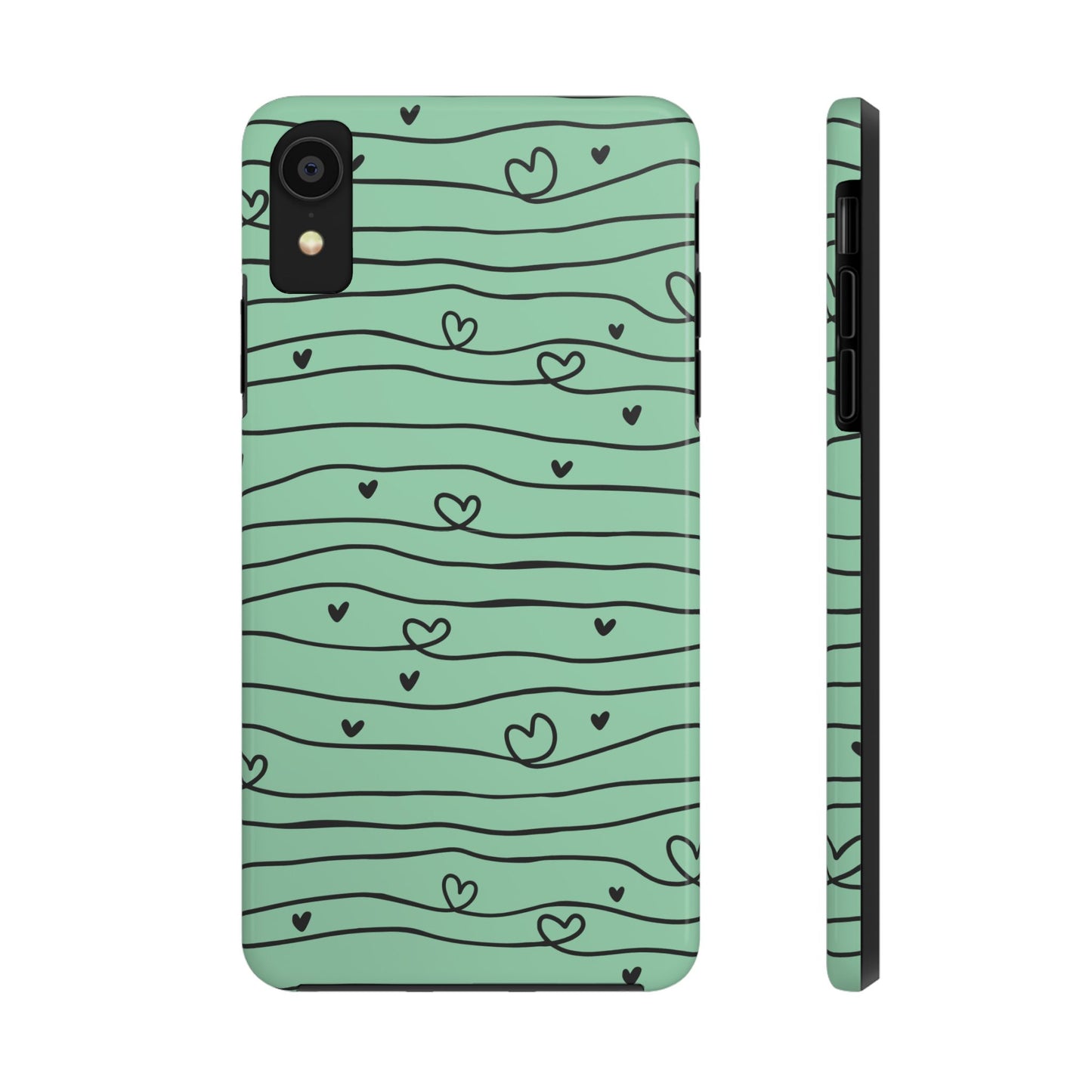 Scribble Love Hearts Phone Case