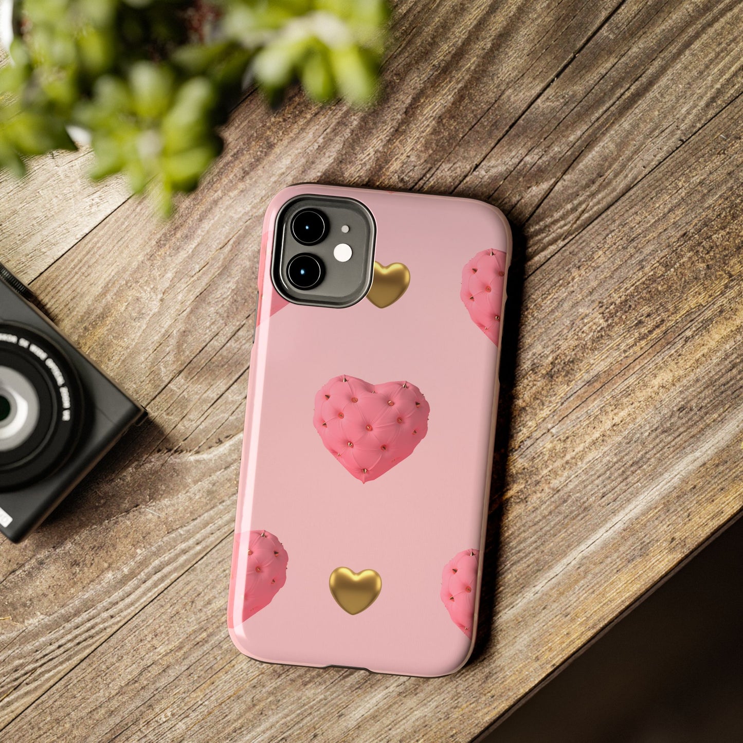 Heart of Gold Pink Phone Case