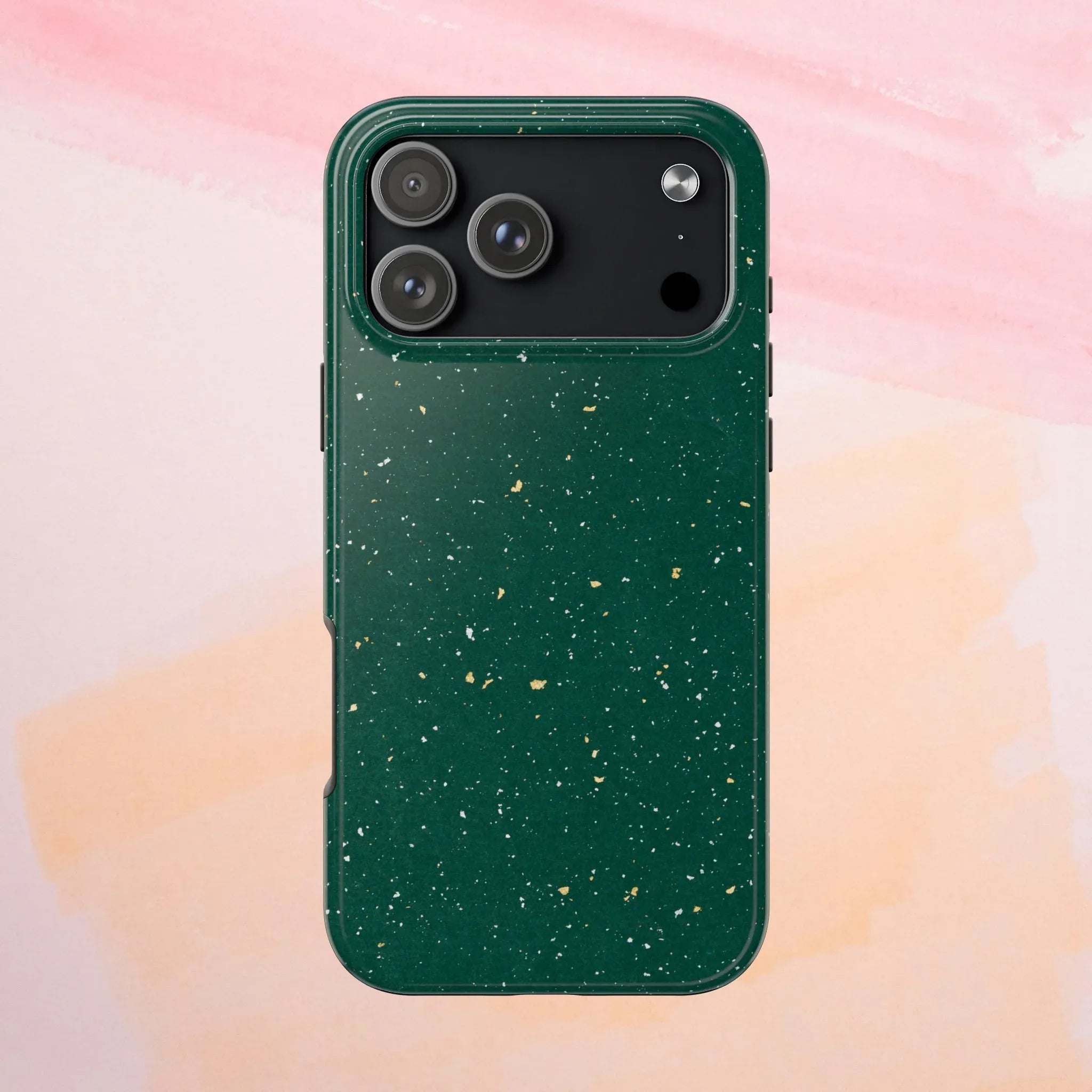 Emerald Gold Flecked Phone Case (Apple & Android) - Pink Sweetheart