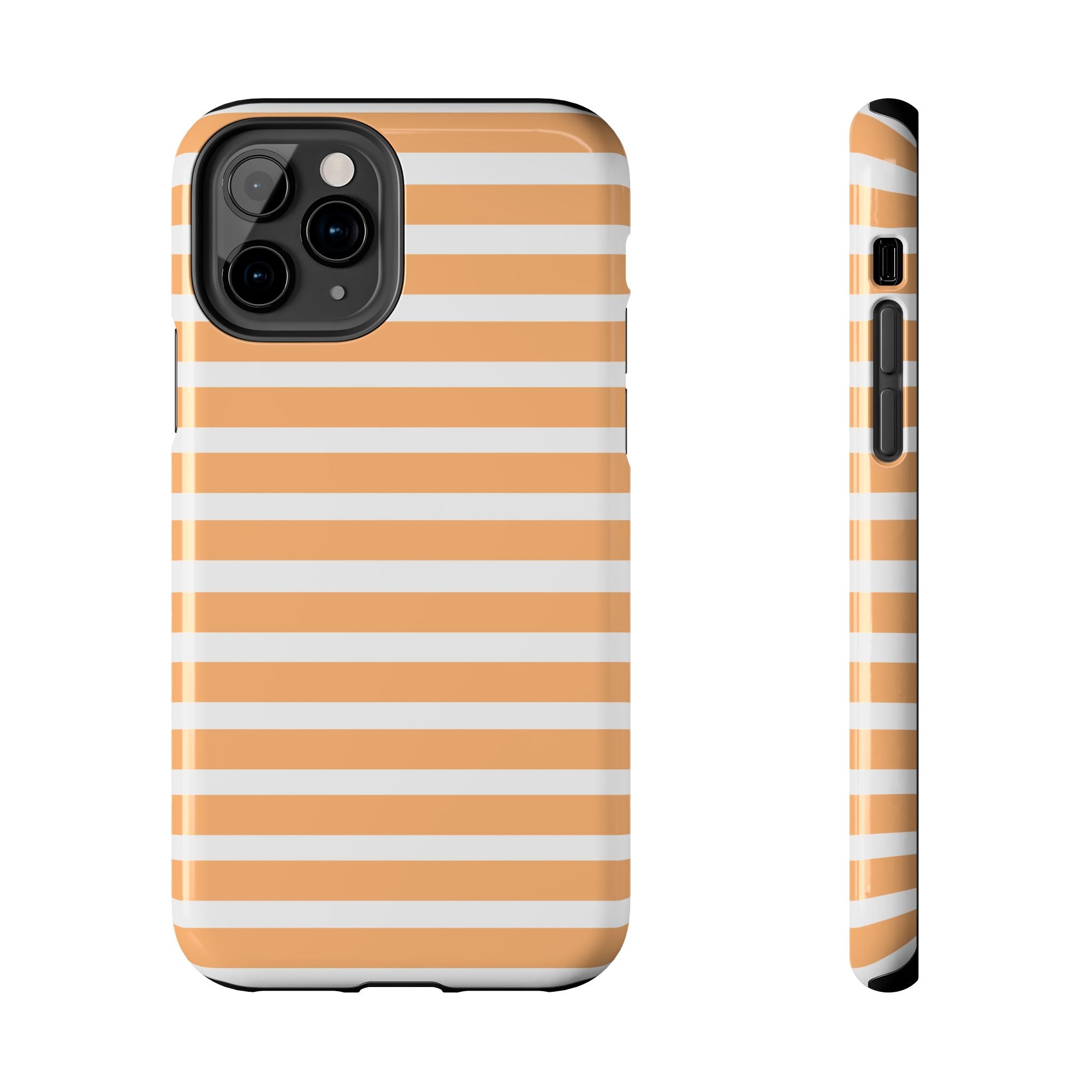 Orange Stripe Lines Phone Case (Apple & Android)