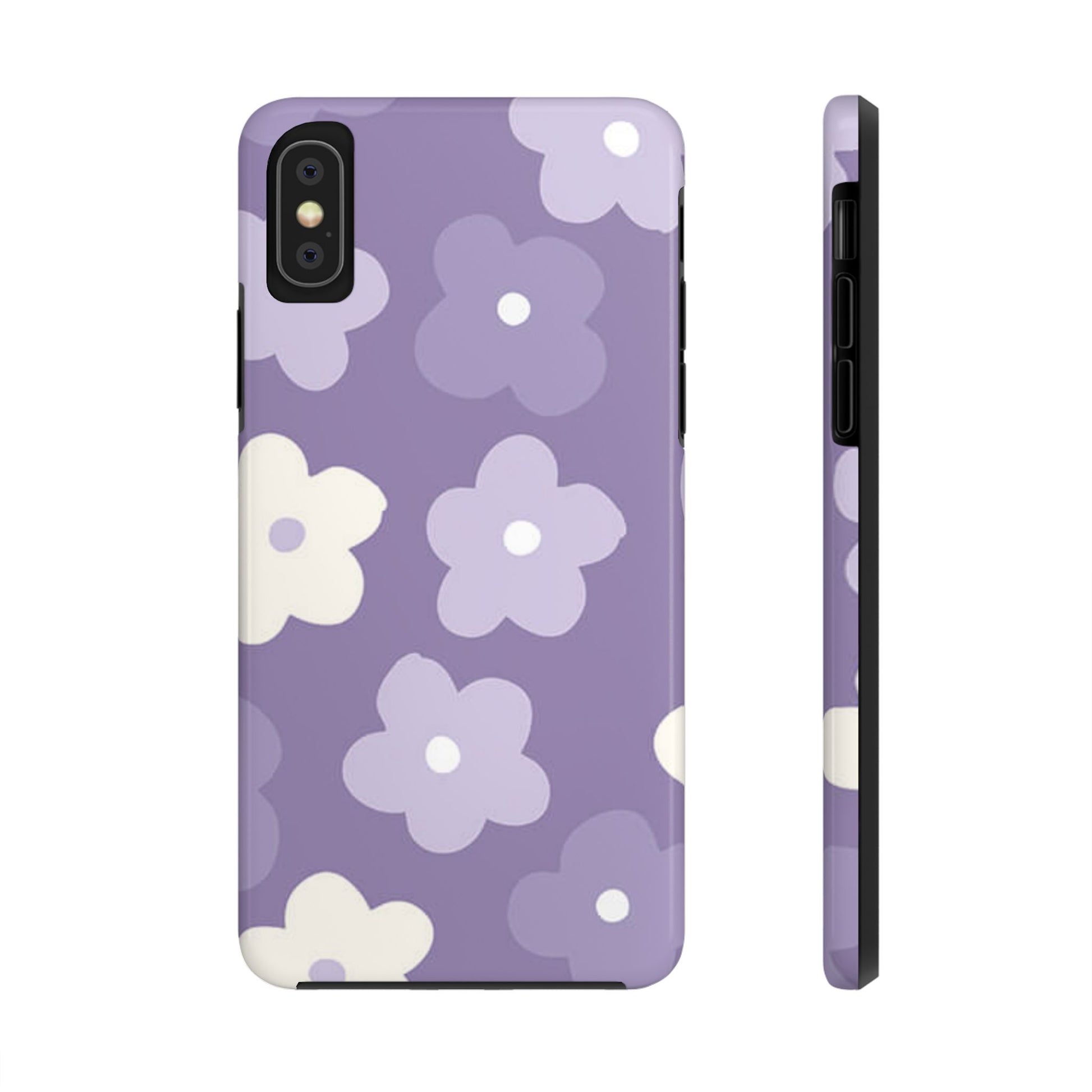 Pastel Purple Flowers Phone Case (Apple & Android)