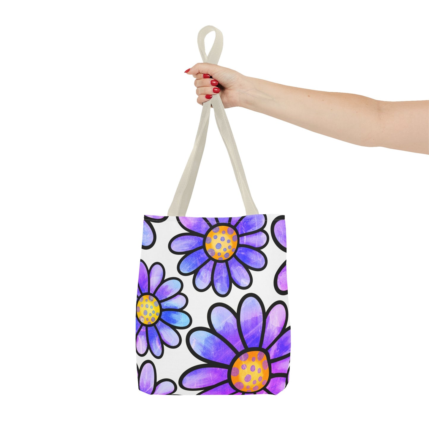 Purple Florals Tote Bag