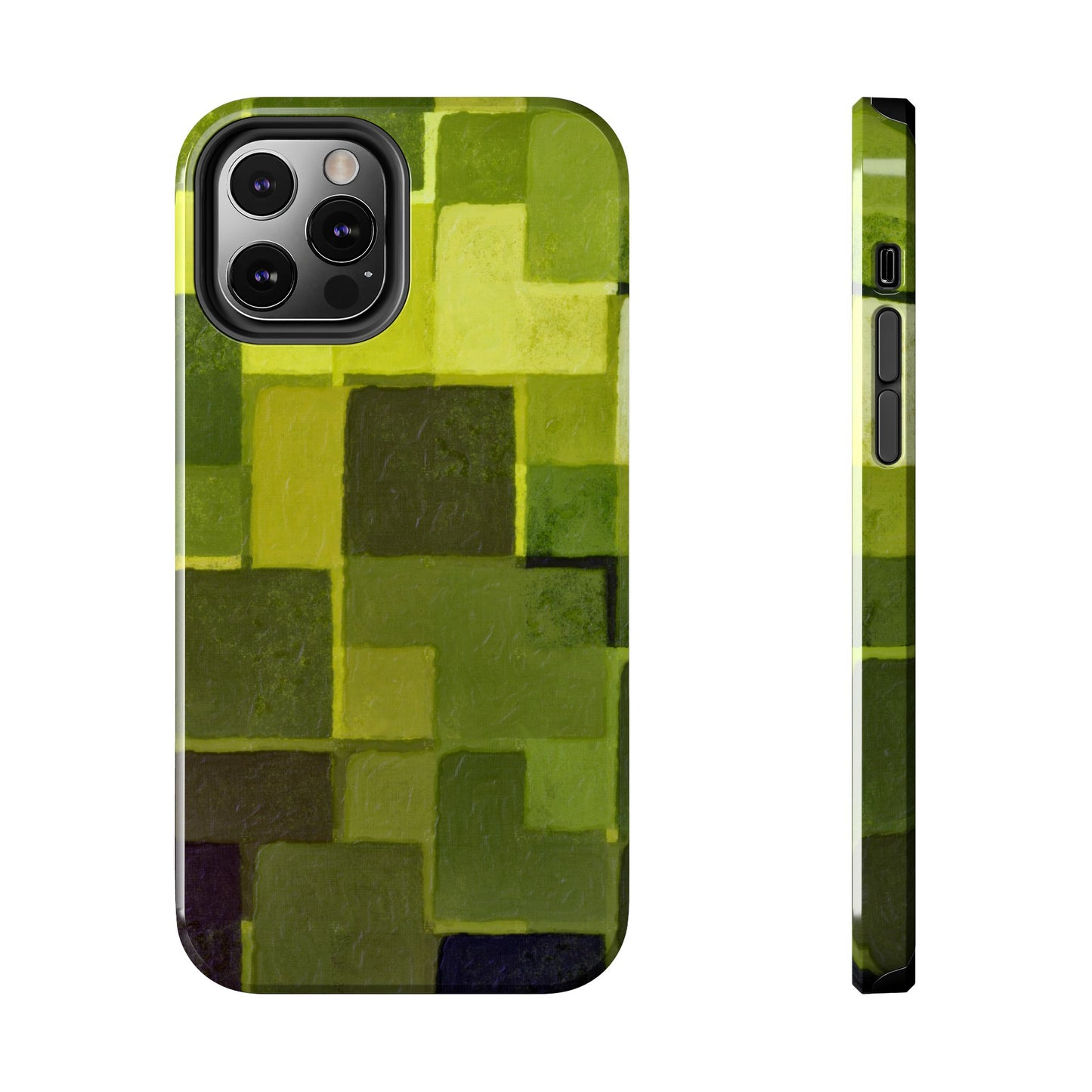 Chartreuse Patchwork Phone Case