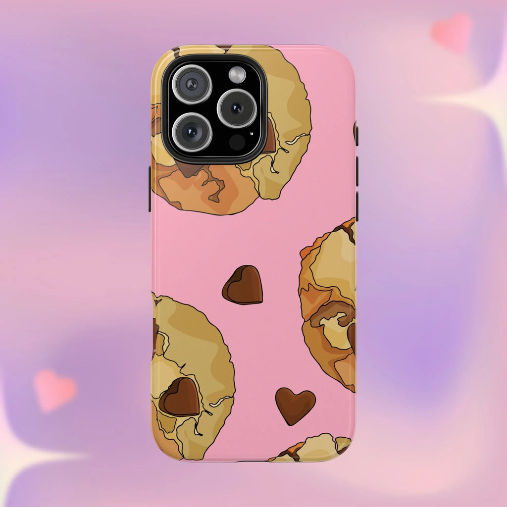 Chocolate Chip Cookies Phone Case (Apple & Android) - Pink Sweetheart
