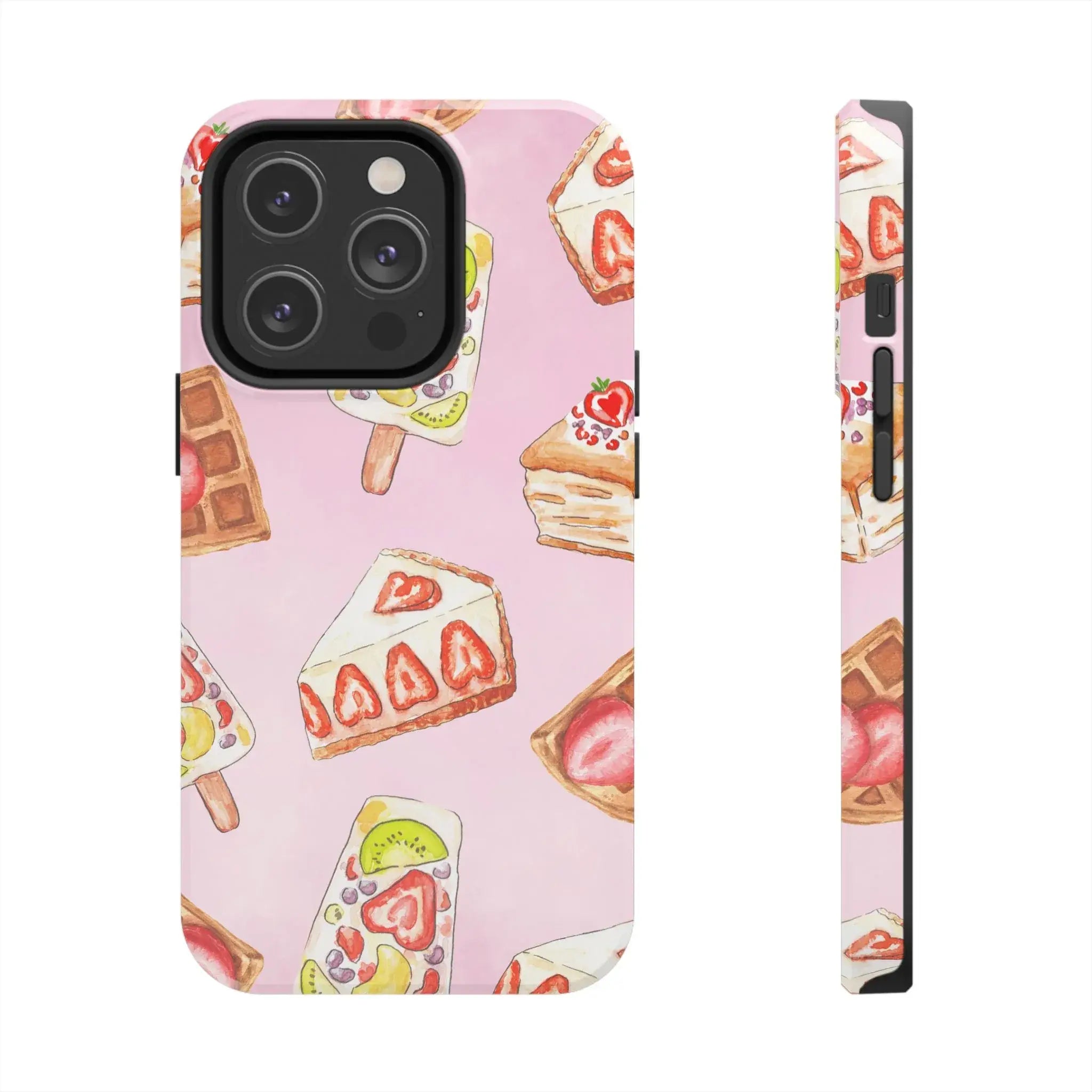 Tasty Pastry Treats Phone Case (Apple & Android) - Pink Sweetheart