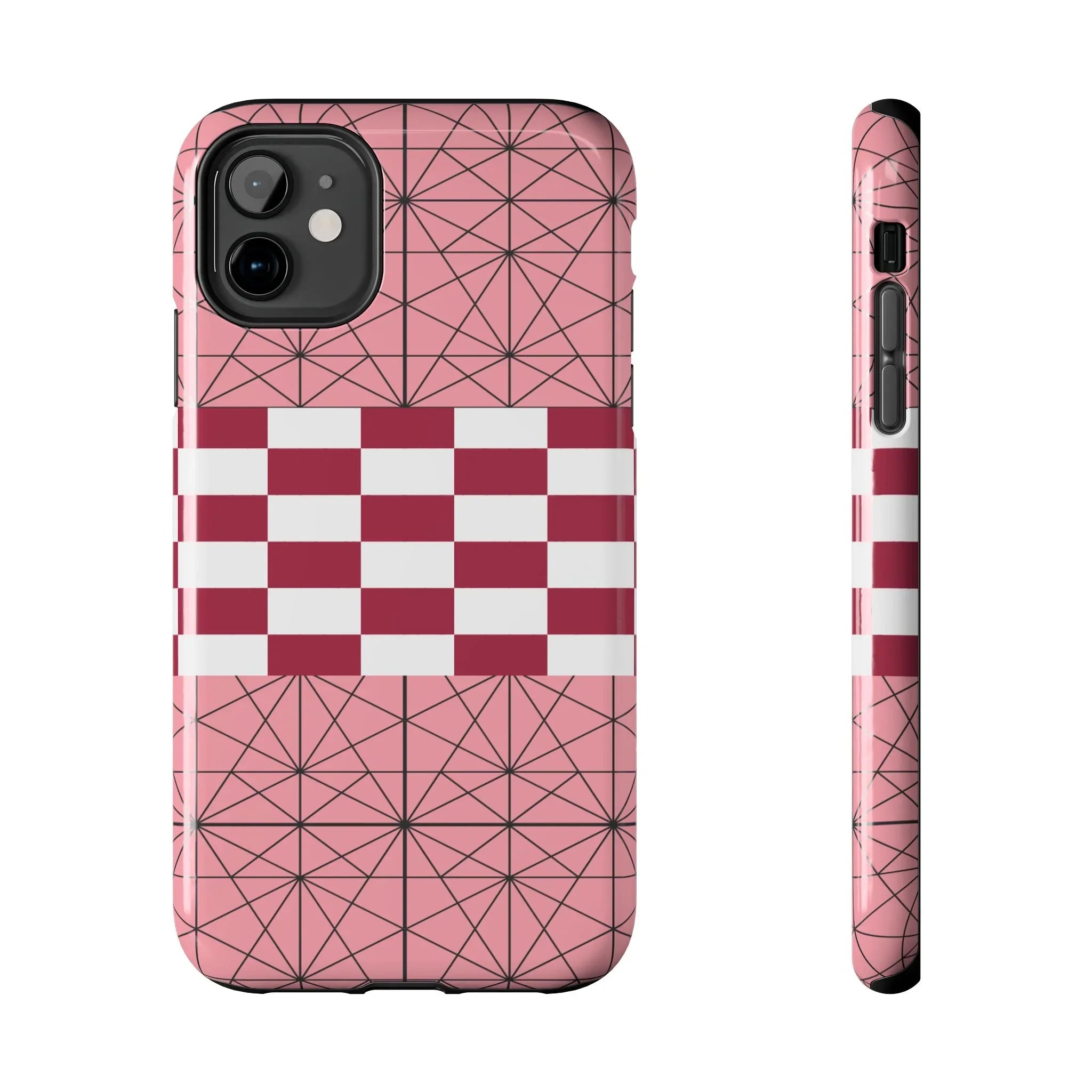 Geometric Kimono Tough Phone Case (Apple & Android) - Pink Sweetheart