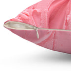 Pretty Pink Frosting Square Pillow