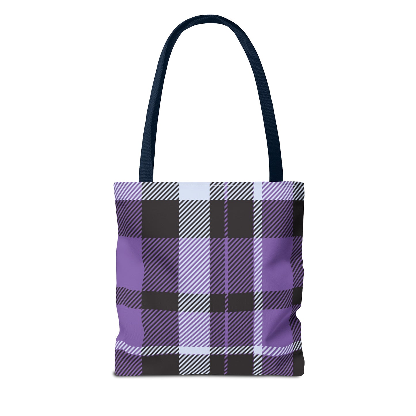 Purple Tartan Plaid Tote Bag