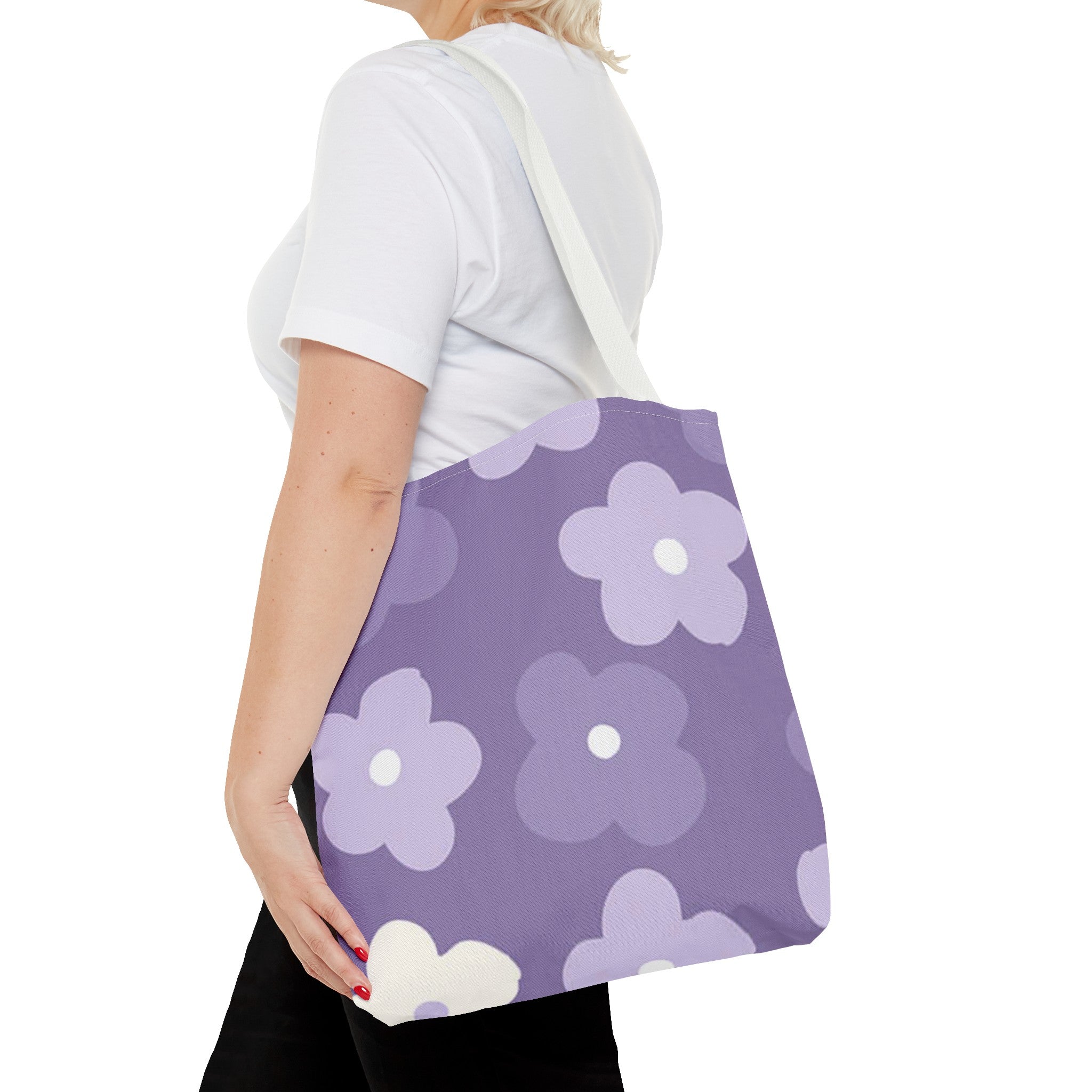 Pretty Purple Flowers Tote Bag