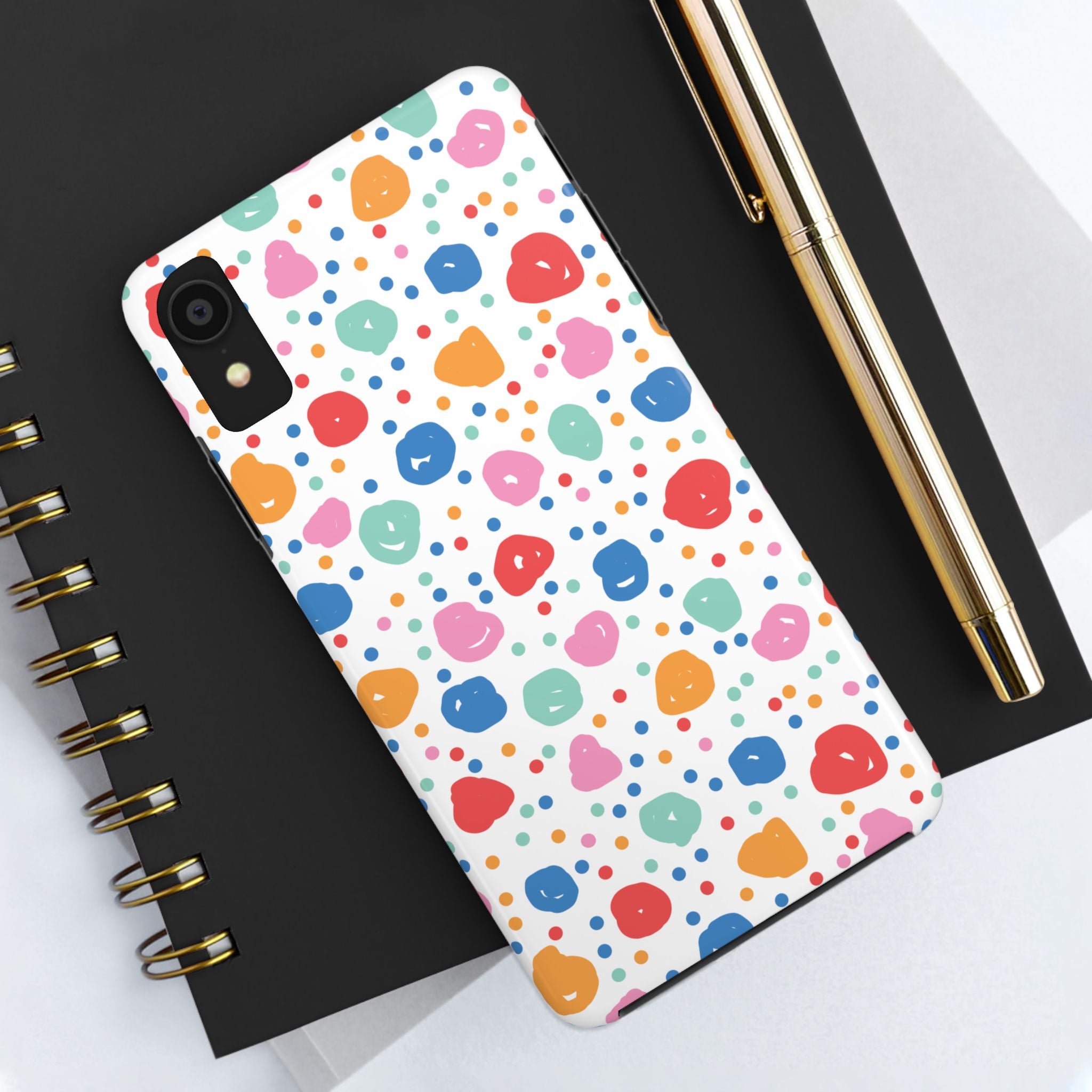 Seamless Hand Drawn Polka Phone Case (Apple & Android)
