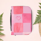 Peachy Pink Squares Book Cover