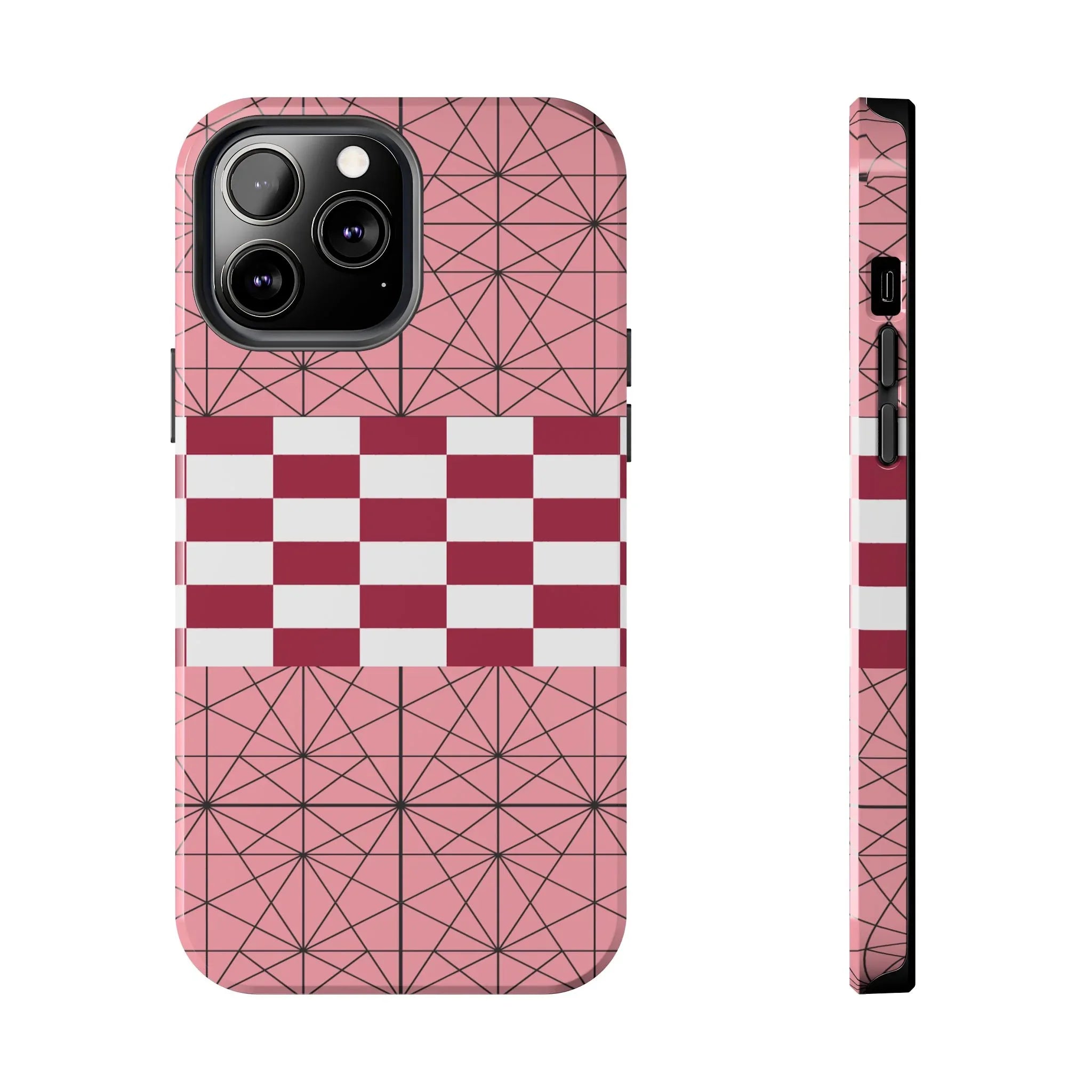 Geometric Kimono Tough Phone Case (Apple & Android) - Pink Sweetheart