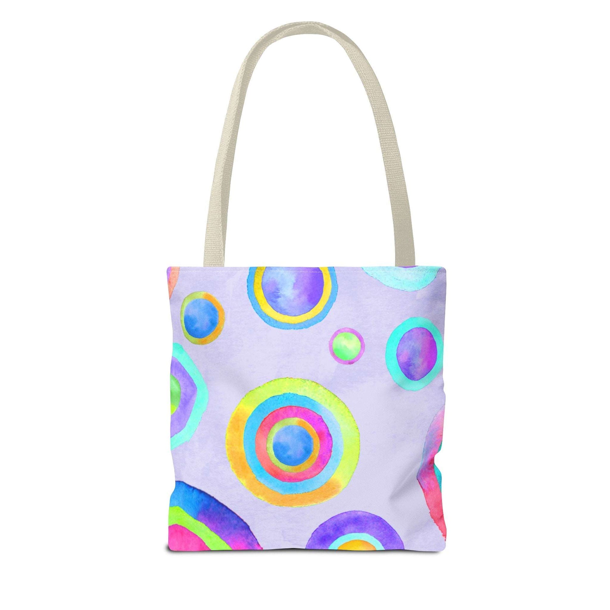 Abstract Painted Circles Tote Bag