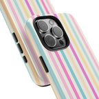 Pastel Candy Stripes Phone Cases (Apple & Android)