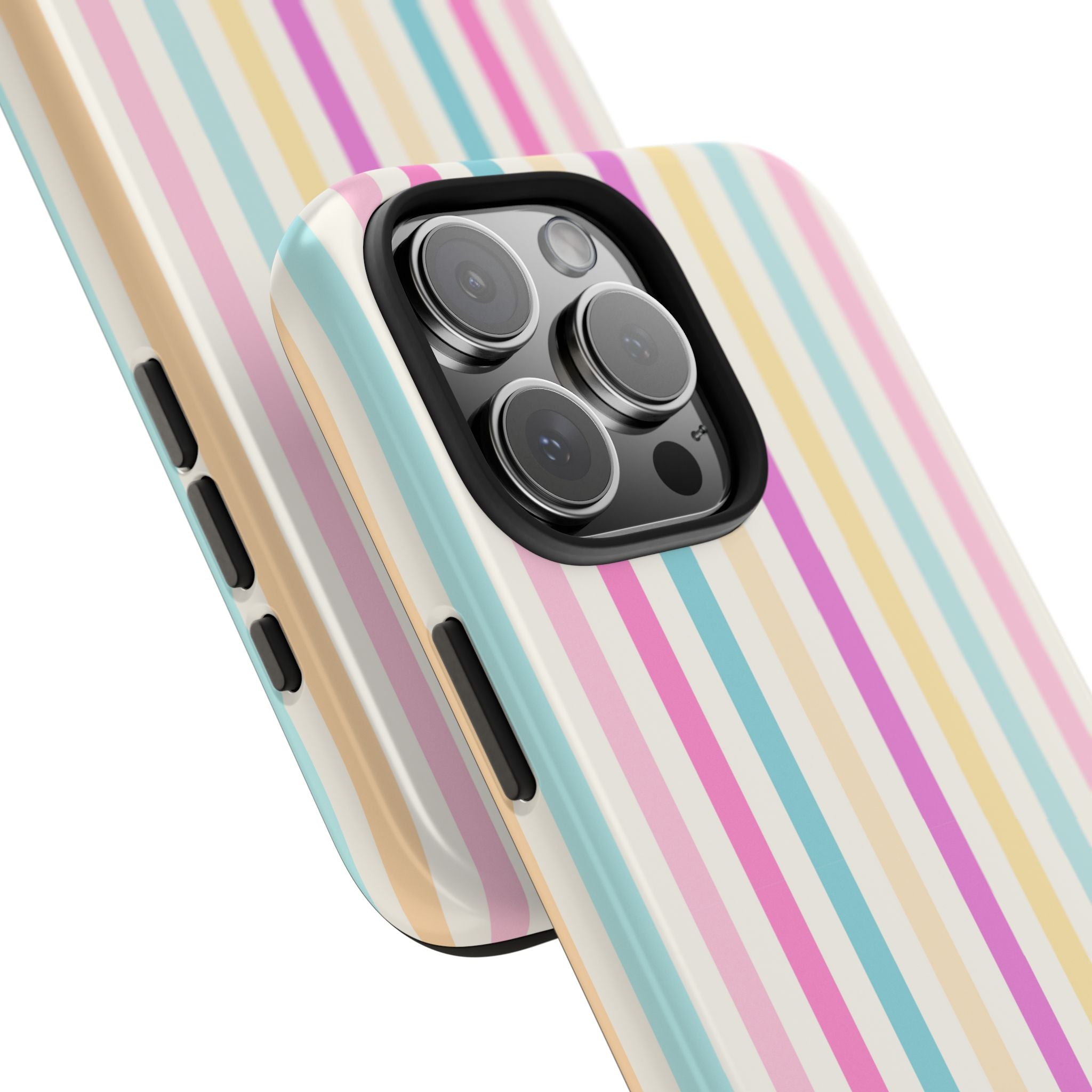 Pastel Candy Stripes Phone Cases (Apple & Android)