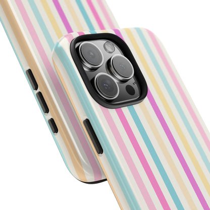 Pastel Candy Stripes Phone Cases