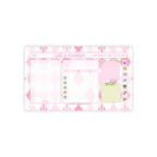 Pink Argyle Rose Sticky Note Pad