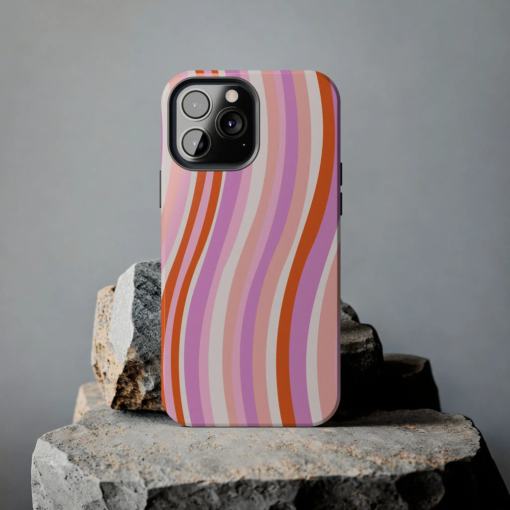 Wave Nostalgia Phone Case (Apple & Android) - Pink Sweetheart