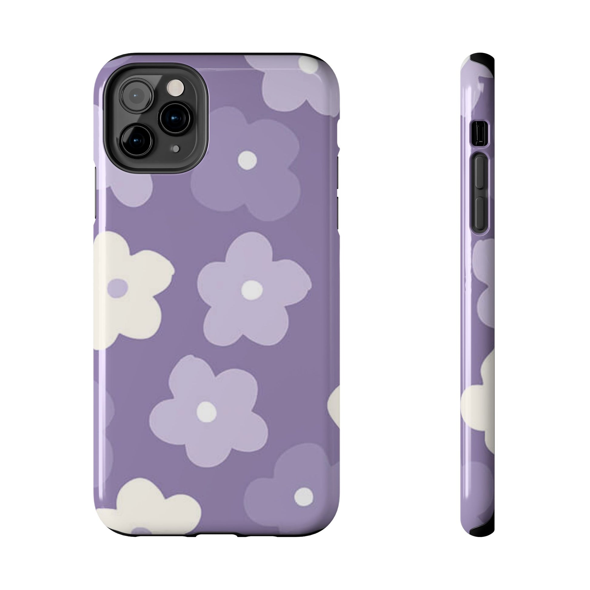 Pastel Purple Flowers Phone Case (Apple & Android)
