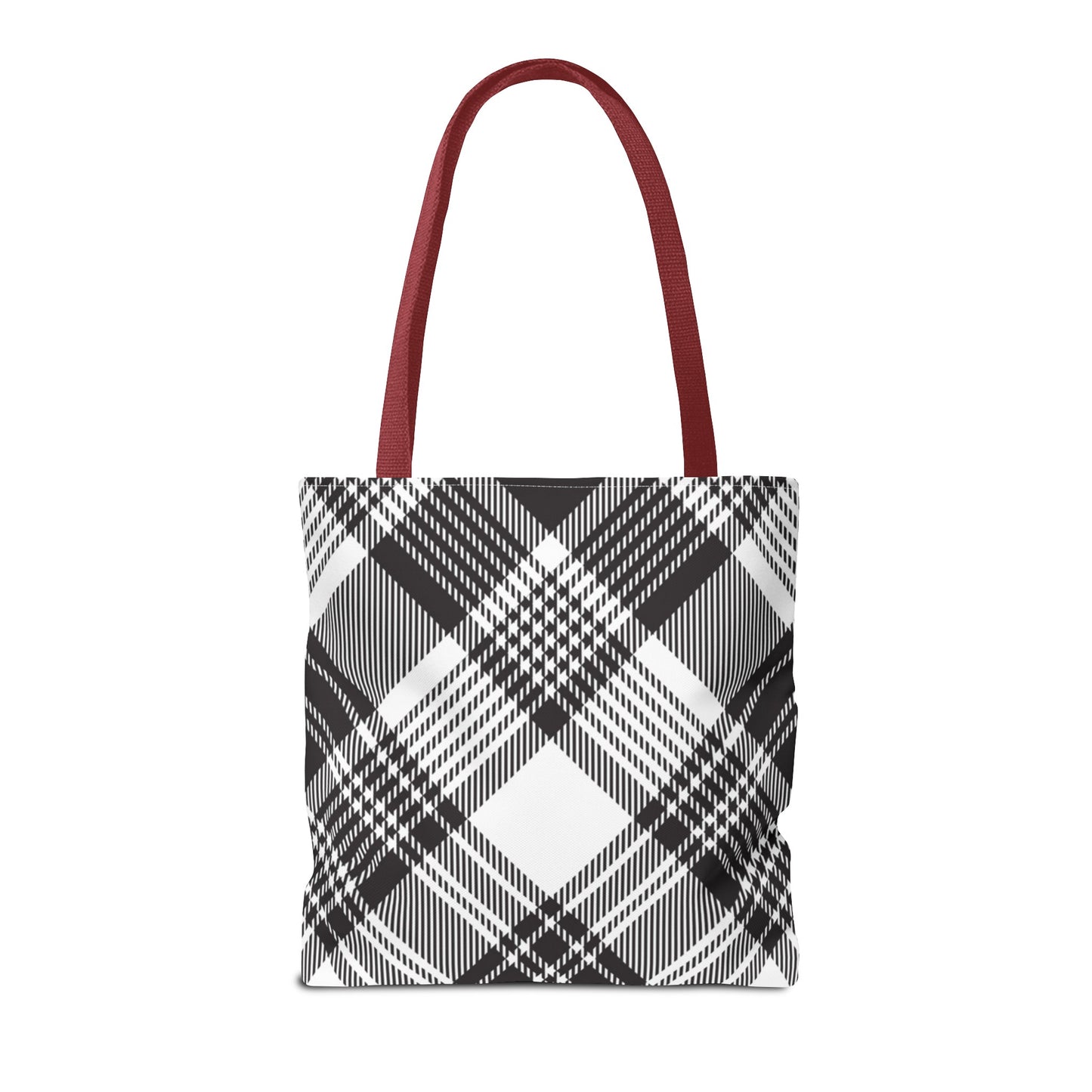 Black Check Tote Bag