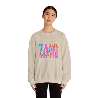 Talk Lashes to Me Unisex Heavy Blend™ Crewneck Sweatshirt