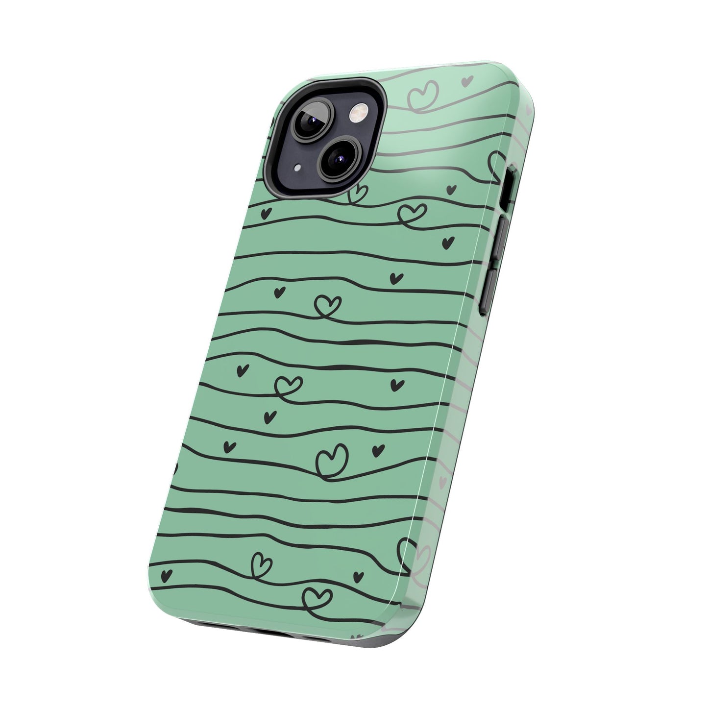 Scribble Love Hearts Phone Case