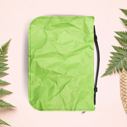 Wrinkled Apple Green Paper Book Cover