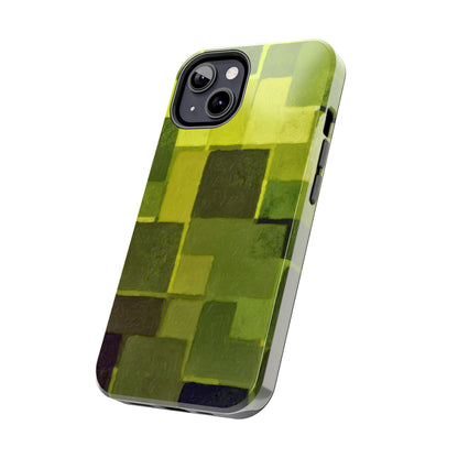 Chartreuse Patchwork Phone Case