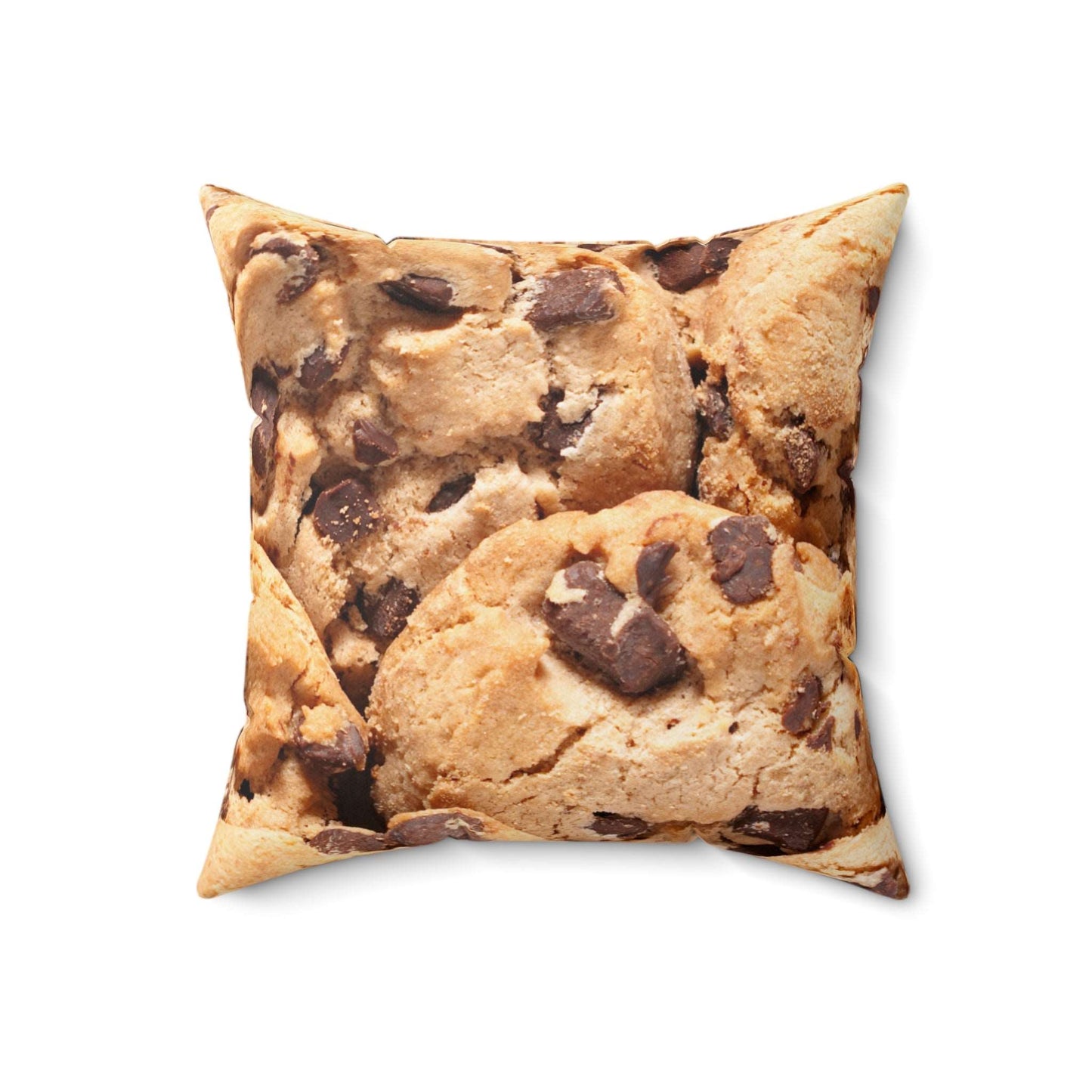 Chunky Chocolate Chip Cookies Square Pillow