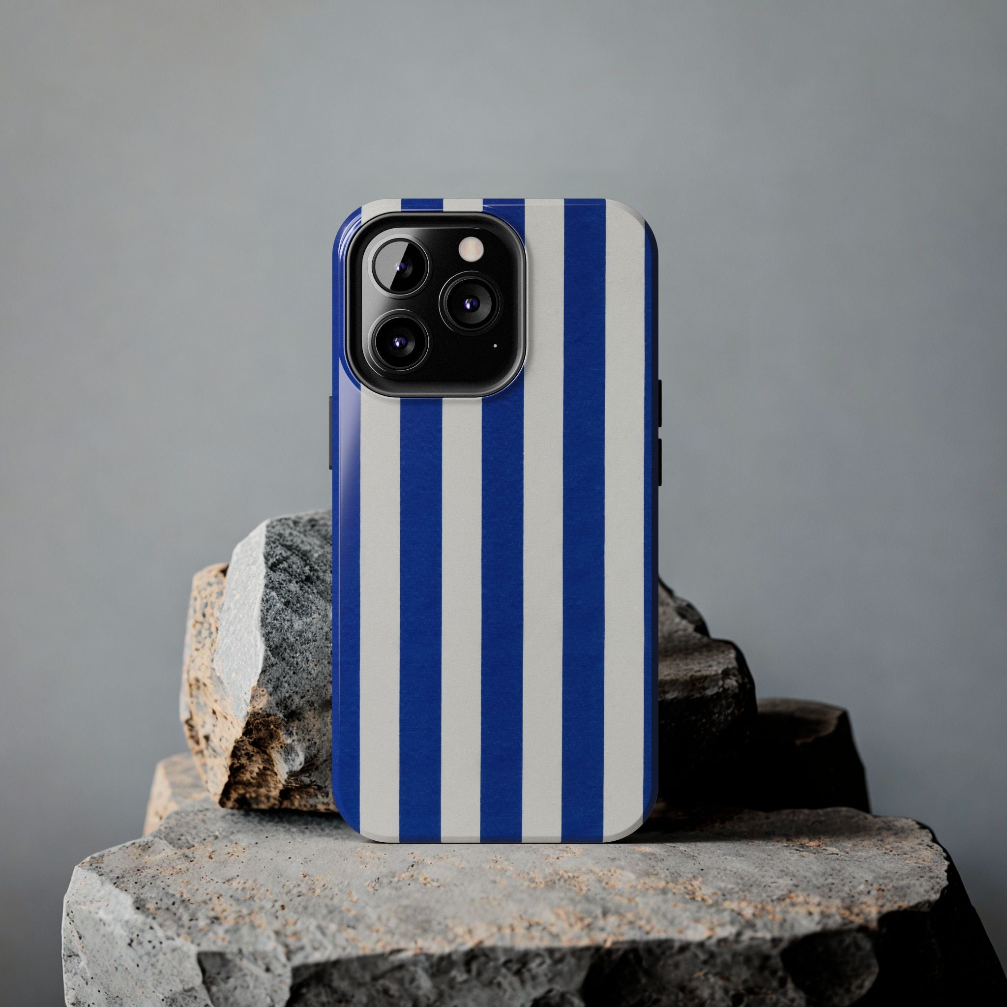Blue & White Stripes Phone Case (Apple & Android)