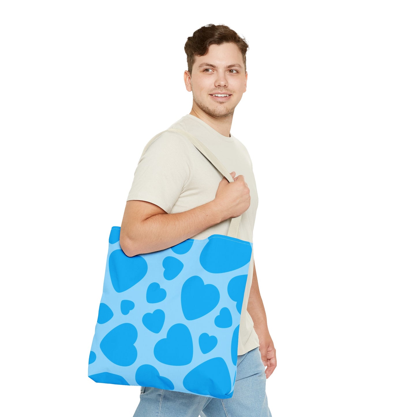 Blue Hearts Tote Bag