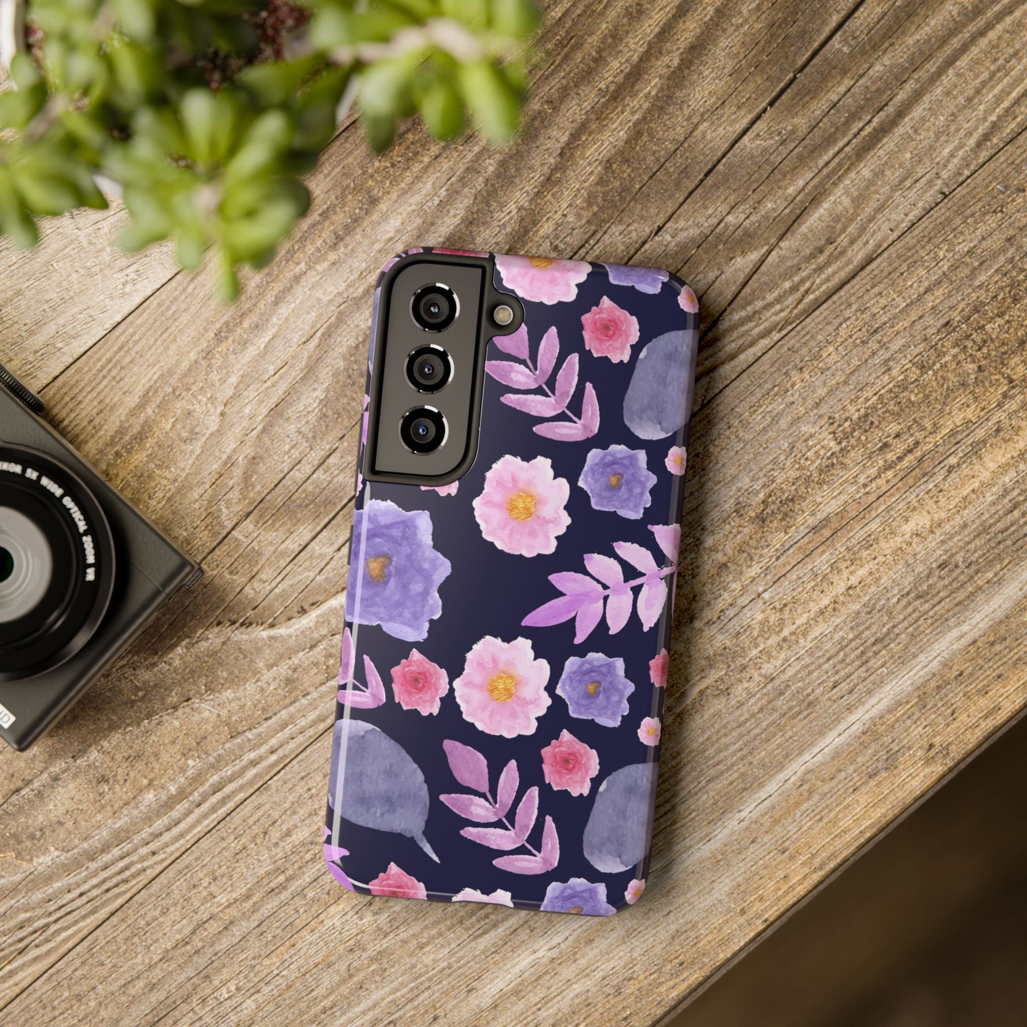 Purple Florals Phone Case (Apple & Android)
