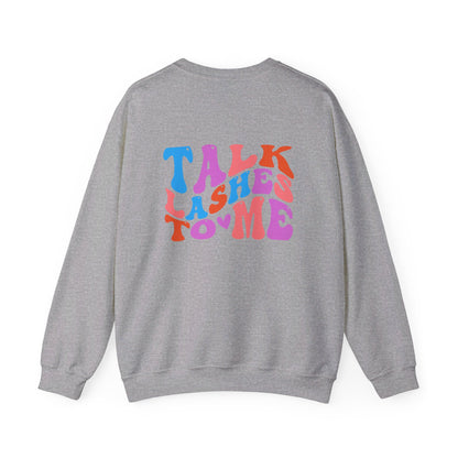 Talk Lashes to Me Unisex Heavy Blend™ Crewneck Sweatshirt